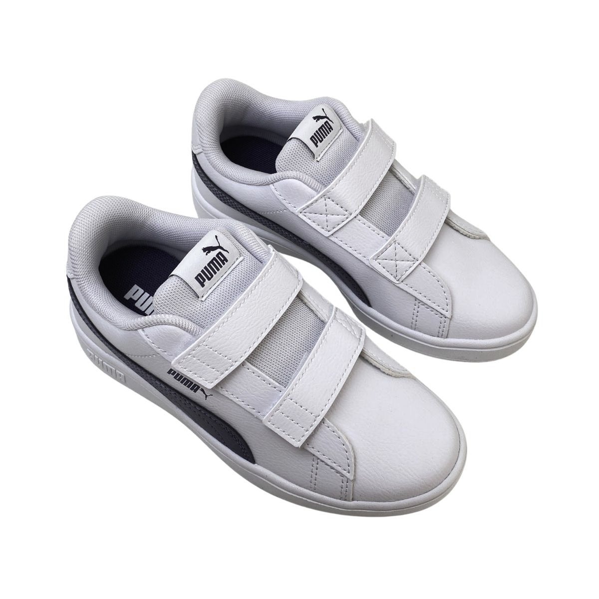 Tênis Rickie Classic Puma Infantil Menino 394253 Branco Branco 4
