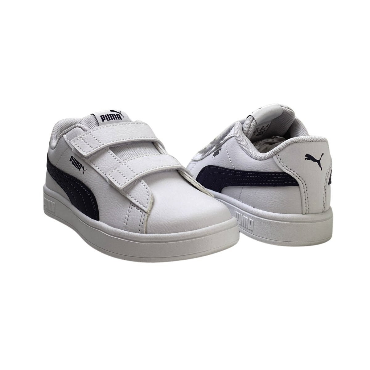 Tênis Rickie Classic Puma Infantil Menino 394253 Branco Branco 5