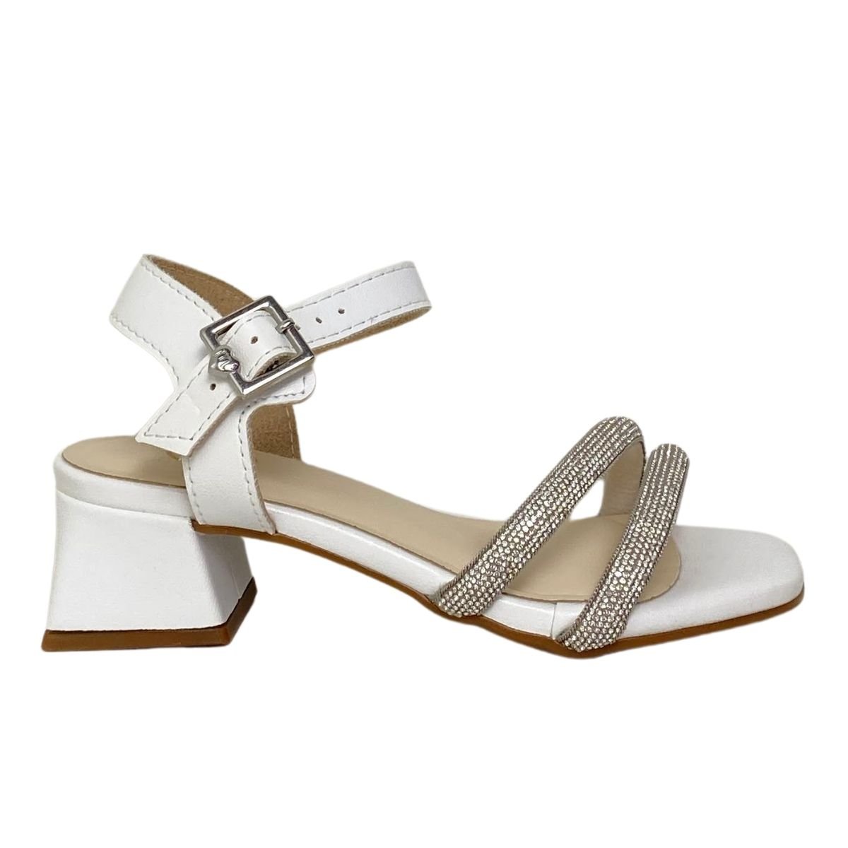 Sandália Molekinha Infantil Menina 2347107 Branca/Strass