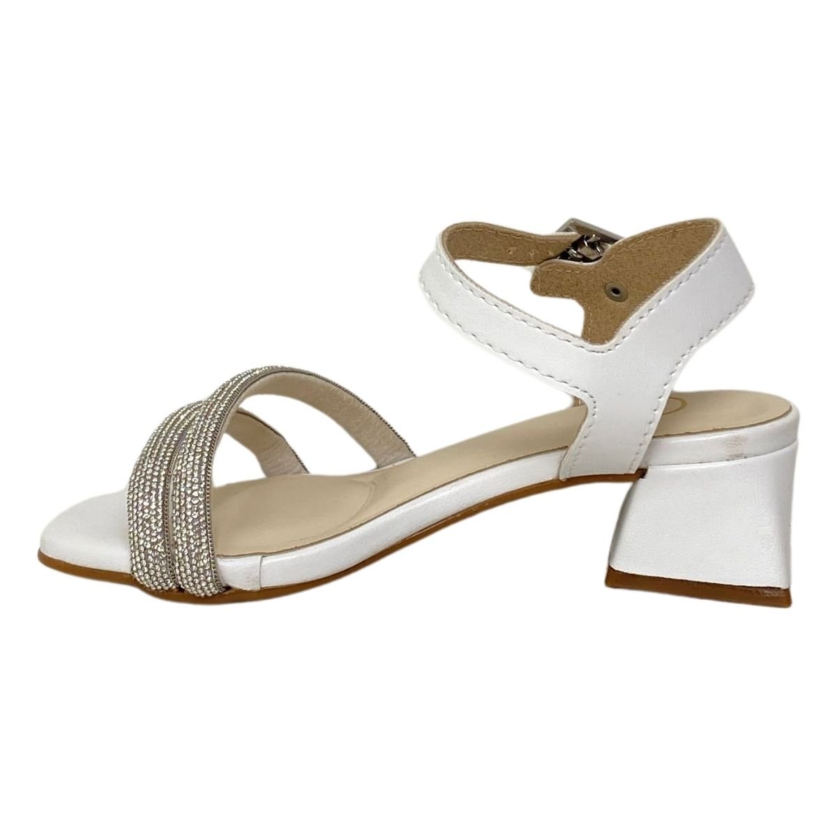 Sandália Molekinha Infantil Menina 2347107 Branca/Strass Branco 3