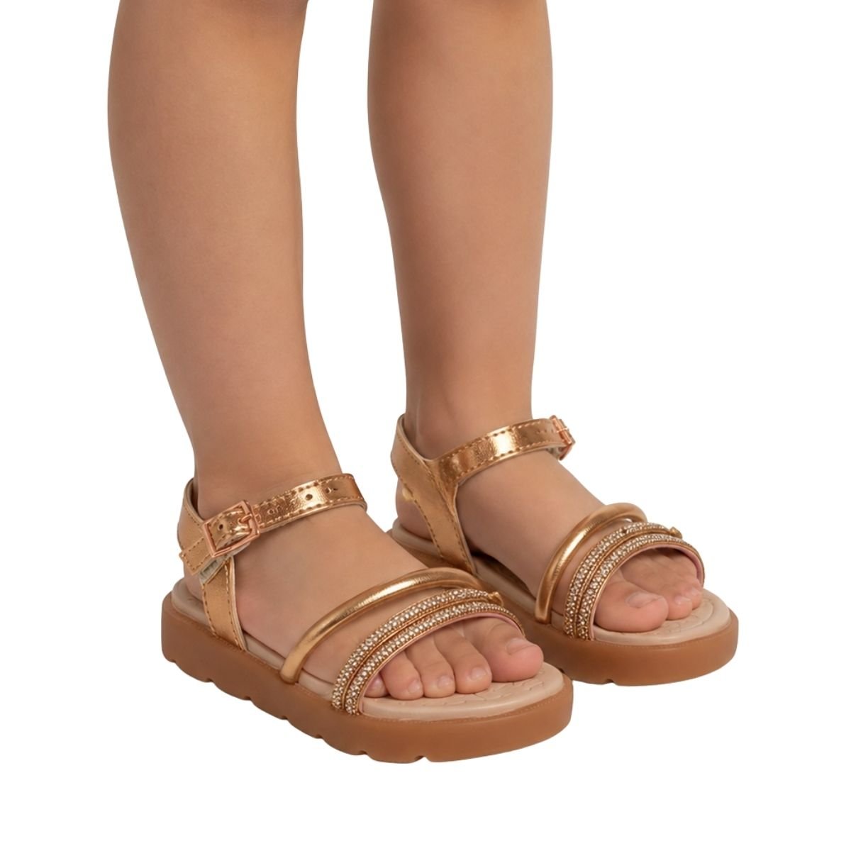 Sandália Molekinha Infantil Menina 2741206 Rose Rosé 2