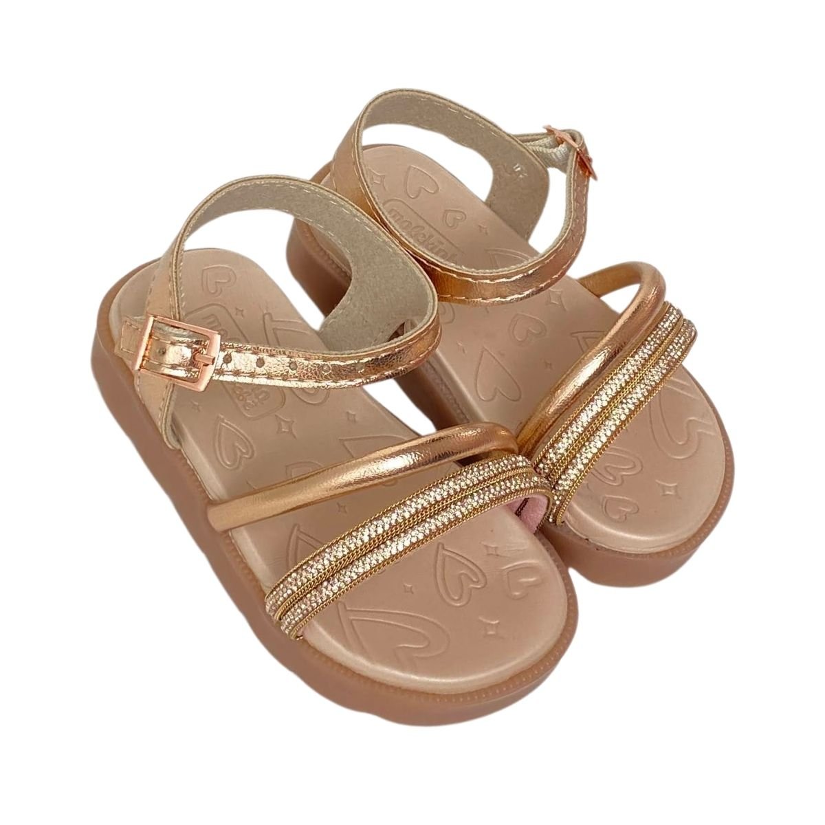 Sandália Molekinha Infantil Menina 2741206 Rose Rosé 5