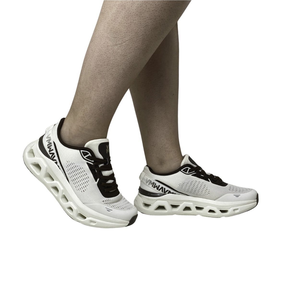 Tênis Esportivo Via Marte Feminino 378001 Creme/Marrom Marrom 2