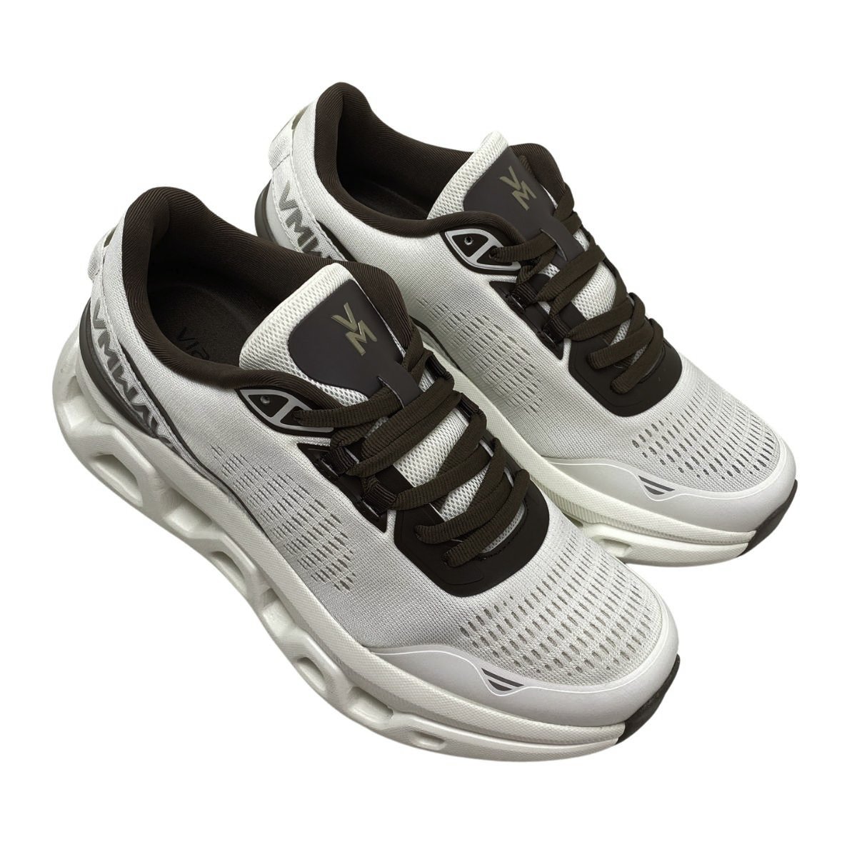 Tênis Esportivo Via Marte Feminino 378001 Creme/Marrom Marrom 4