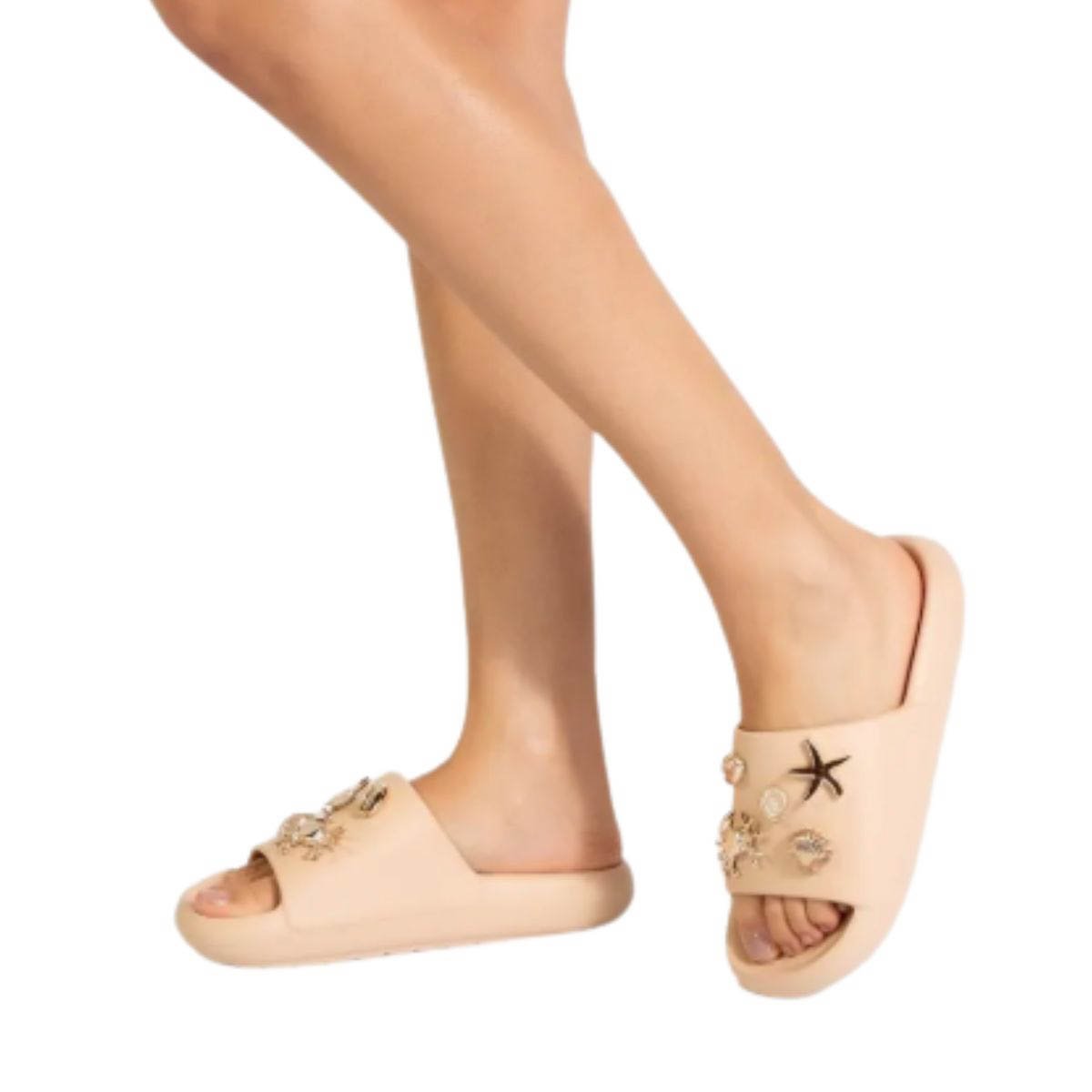 Chinelo Hug Petite Jolie Feminino PJ7825 Creme Branco 2