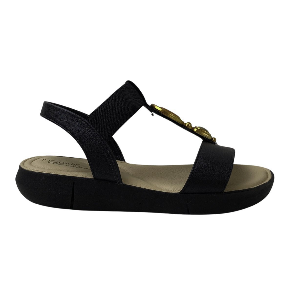 Sandália Modare Ultra Conforto Feminina 7199117 Preta Preto 1