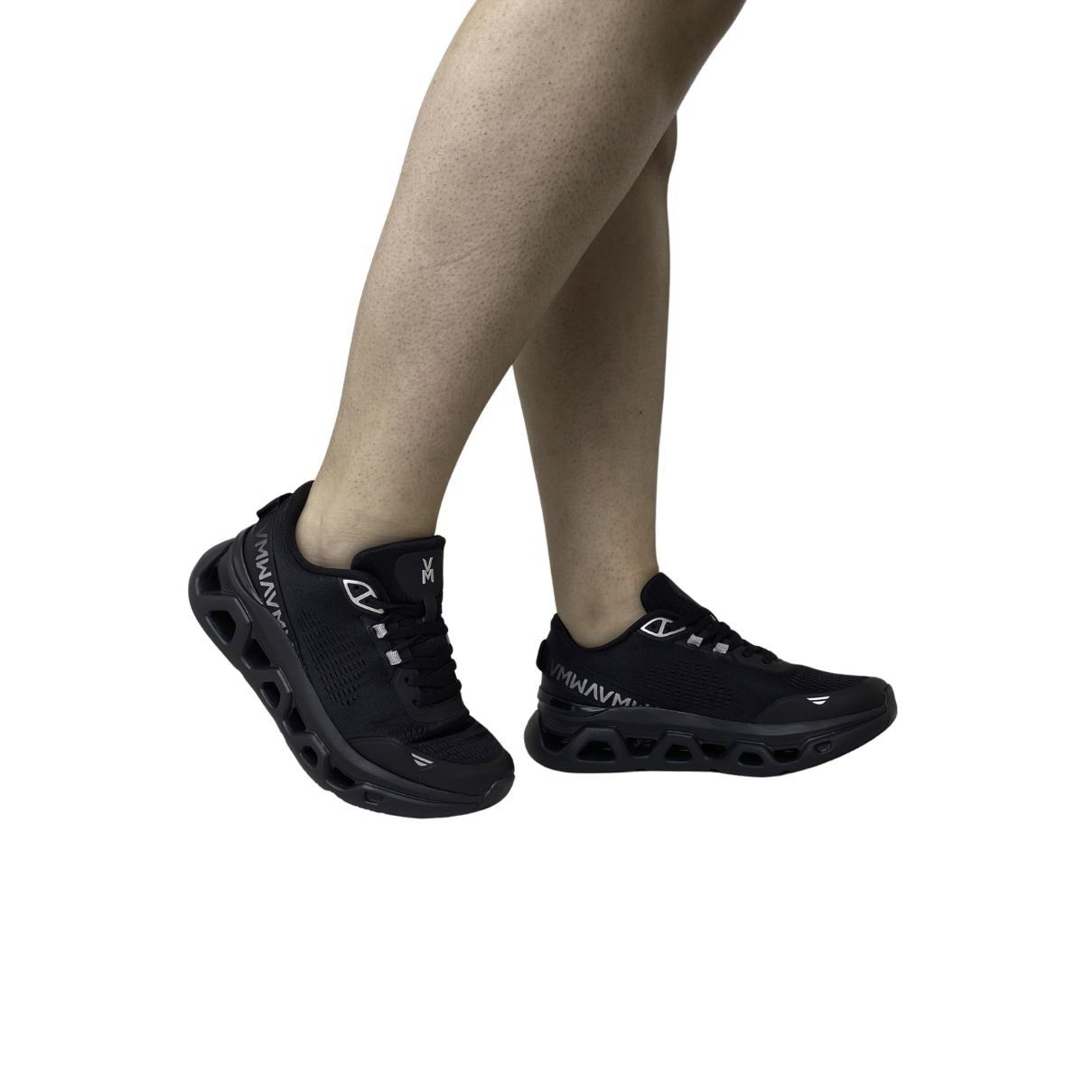 Tênis Esportivo Via Marte Feminino 378001 Preto/Preto Preto 2