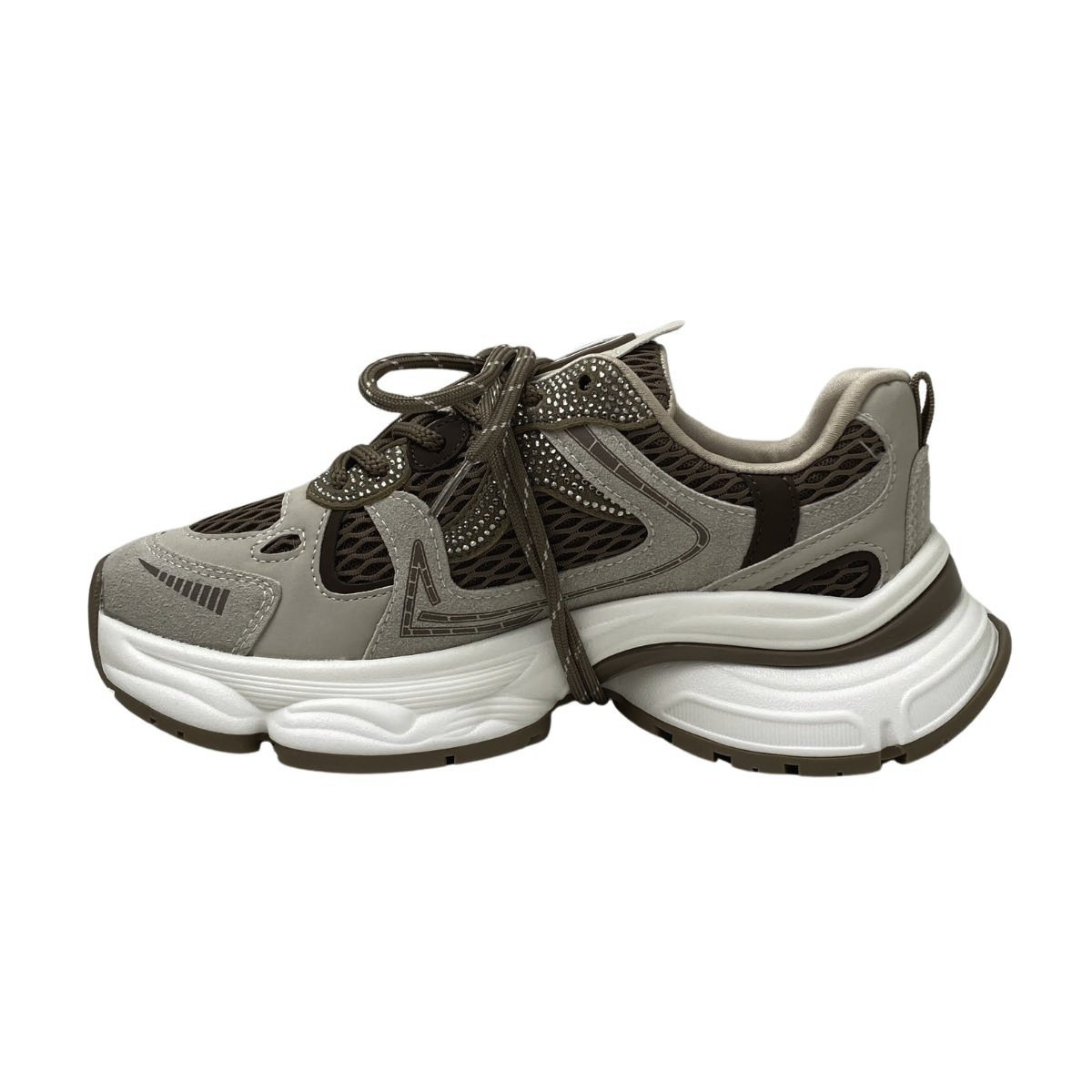 Tênis Chunky Dad Sneaker Via Marte Feminino 385001V Bege/Marrom Marrom 3