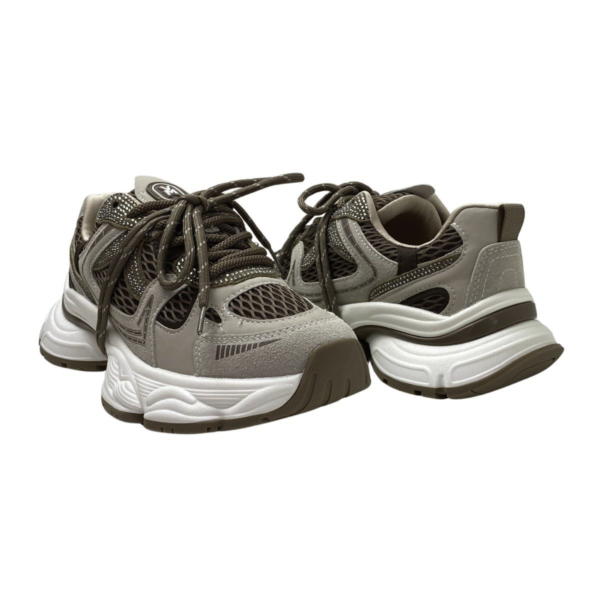 Tênis Chunky Dad Sneaker Via Marte Feminino 385001V Bege/Marrom Marrom 5