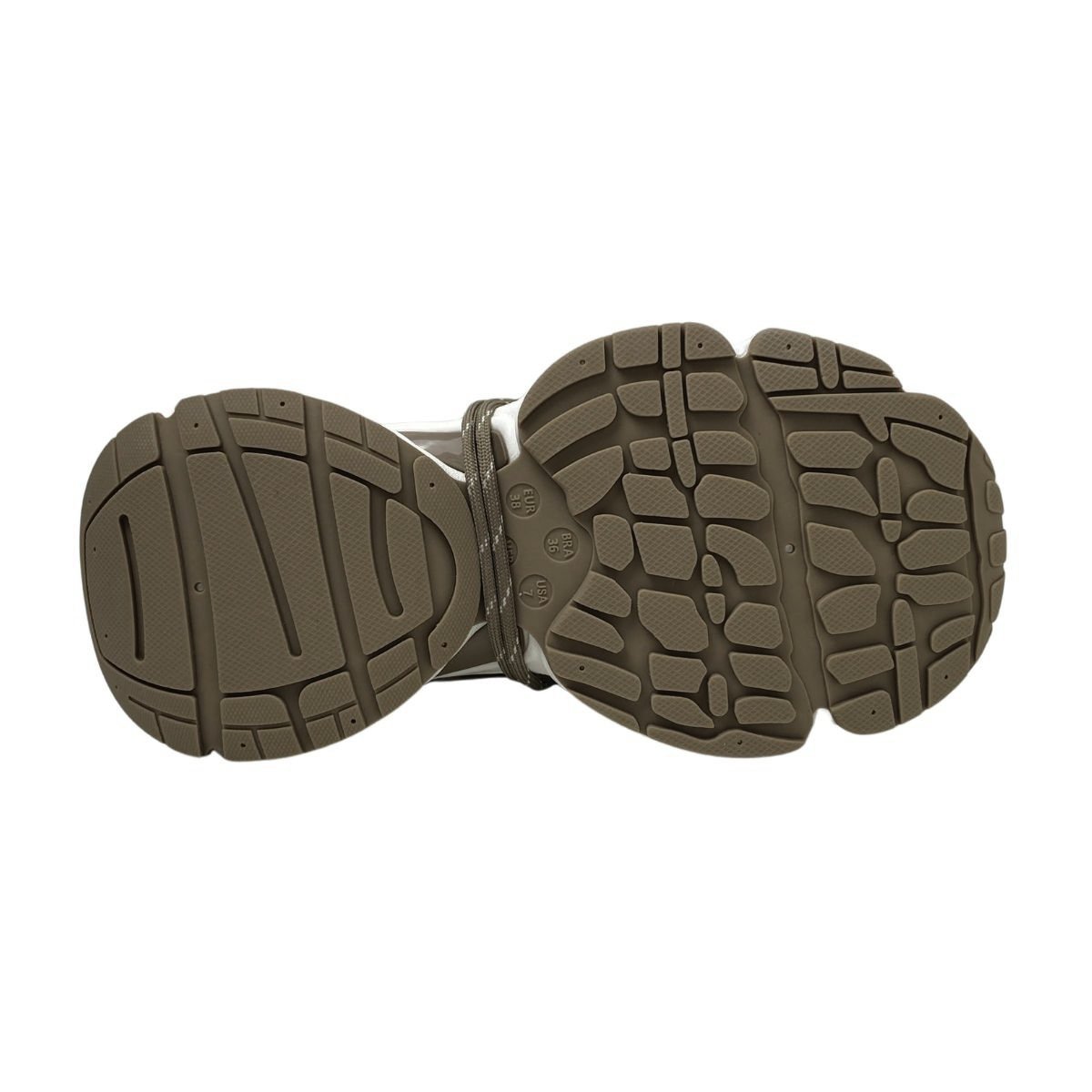Tênis Chunky Dad Sneaker Via Marte Feminino 385001V Bege/Marrom Marrom 6