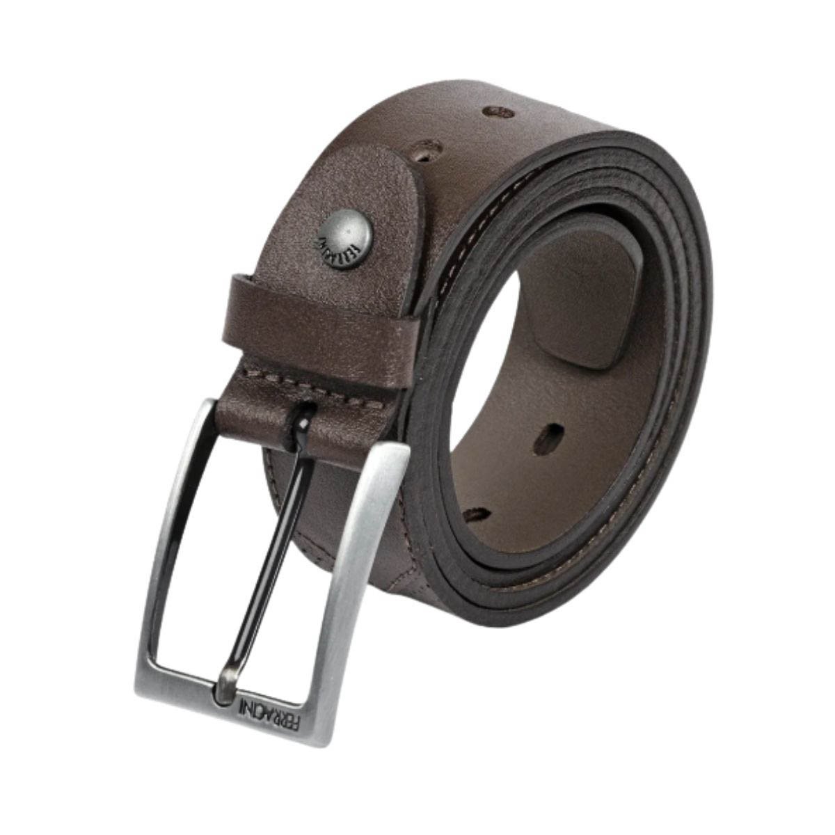 Cinto Couro Ferracini Masculino FC667B Marrom