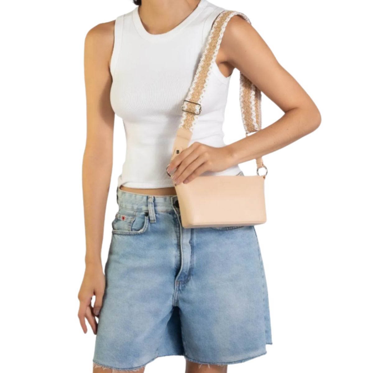 Bolsa Sasha Petite Jolie Feminina PJ11418 Creme Branco 2