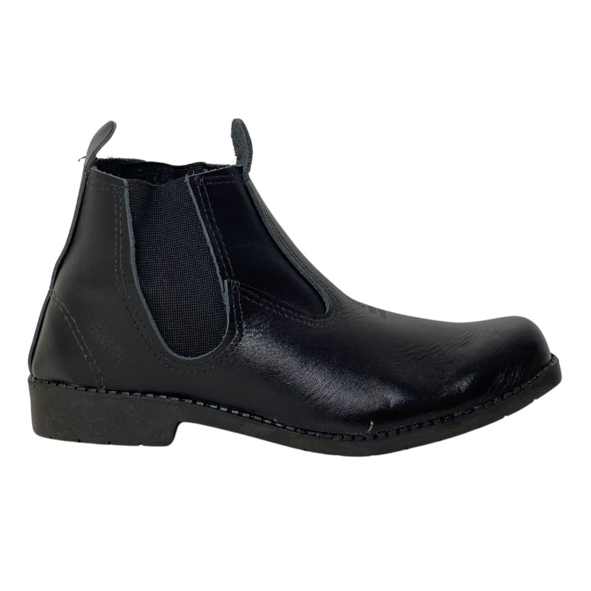 Botina Trabalhador Couro Valle Masculina 107 Preta