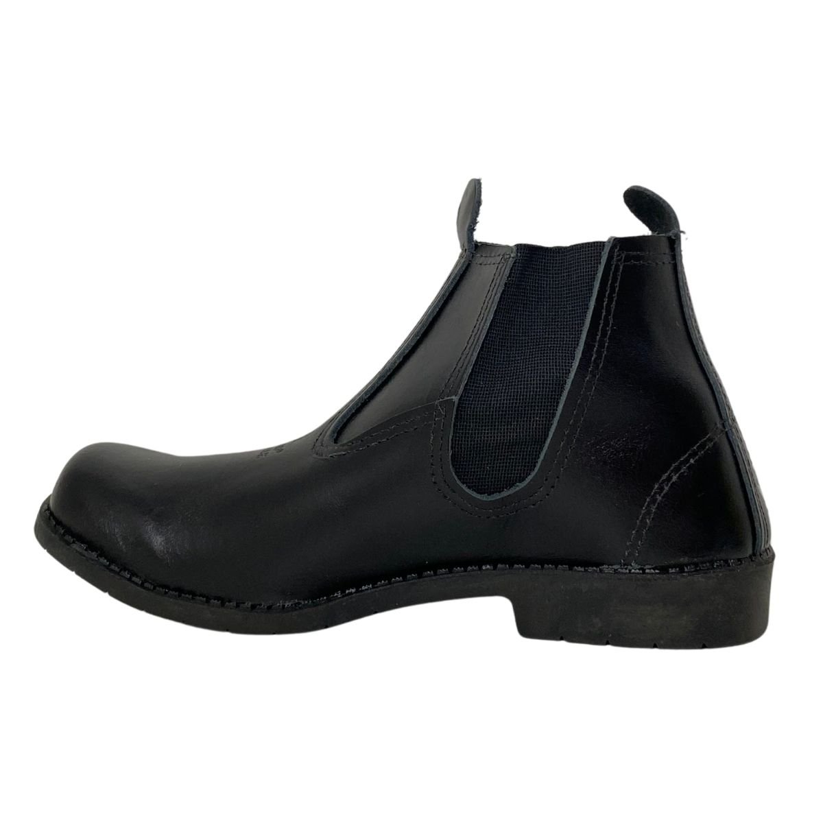 Botina Trabalhador Couro Valle Masculina 107 Preta Preto 3