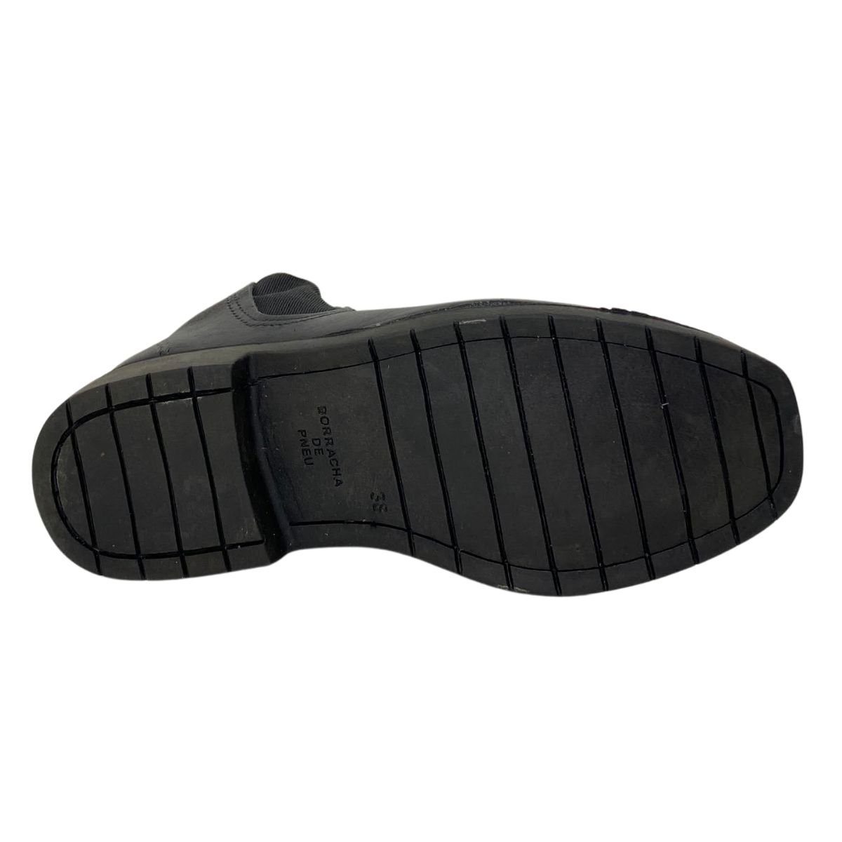 Botina Trabalhador Couro Valle Masculina 107 Preta Preto 6