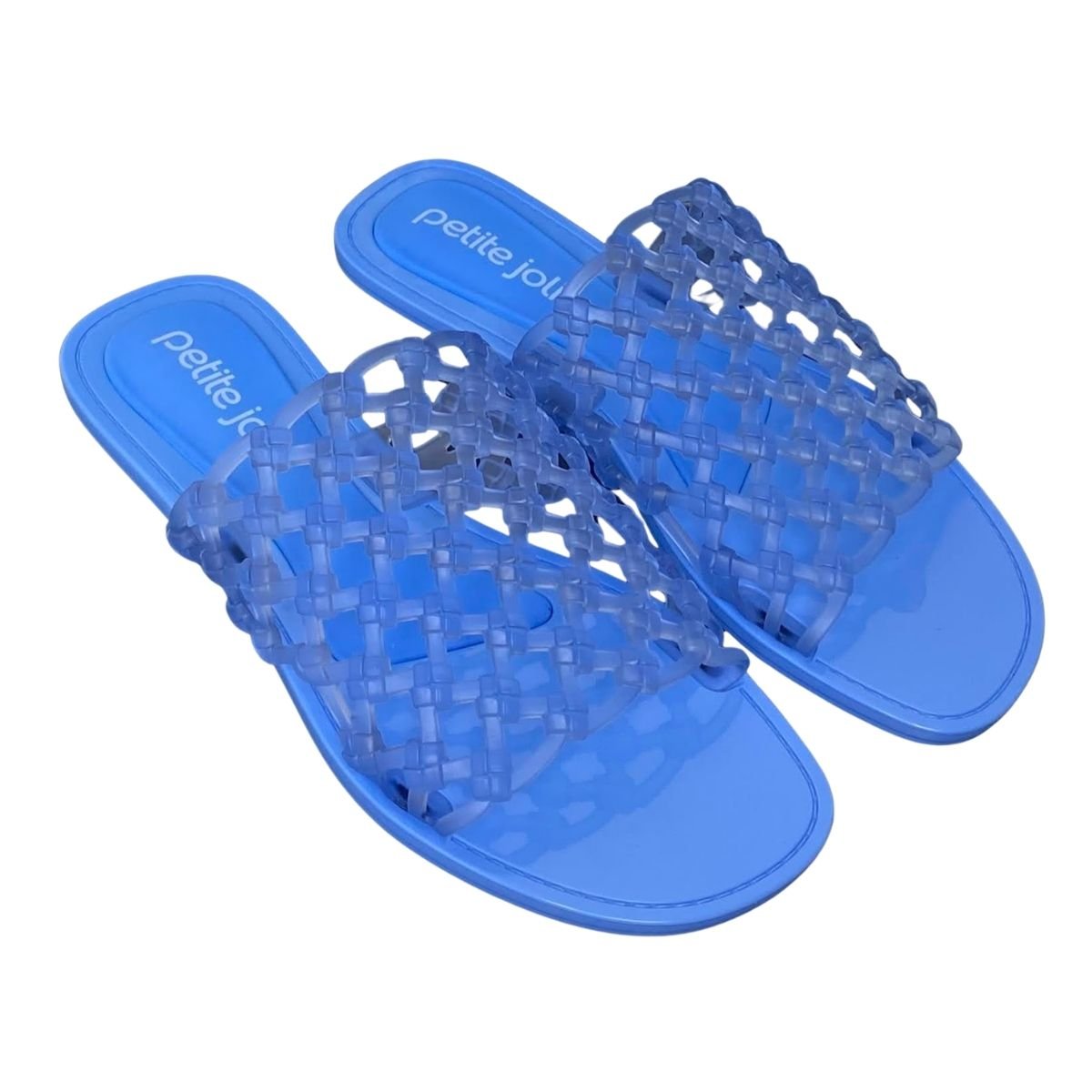 Chinelo Leblon Flat Petite Jolie Feminino PJ7863 Azul Azul 4