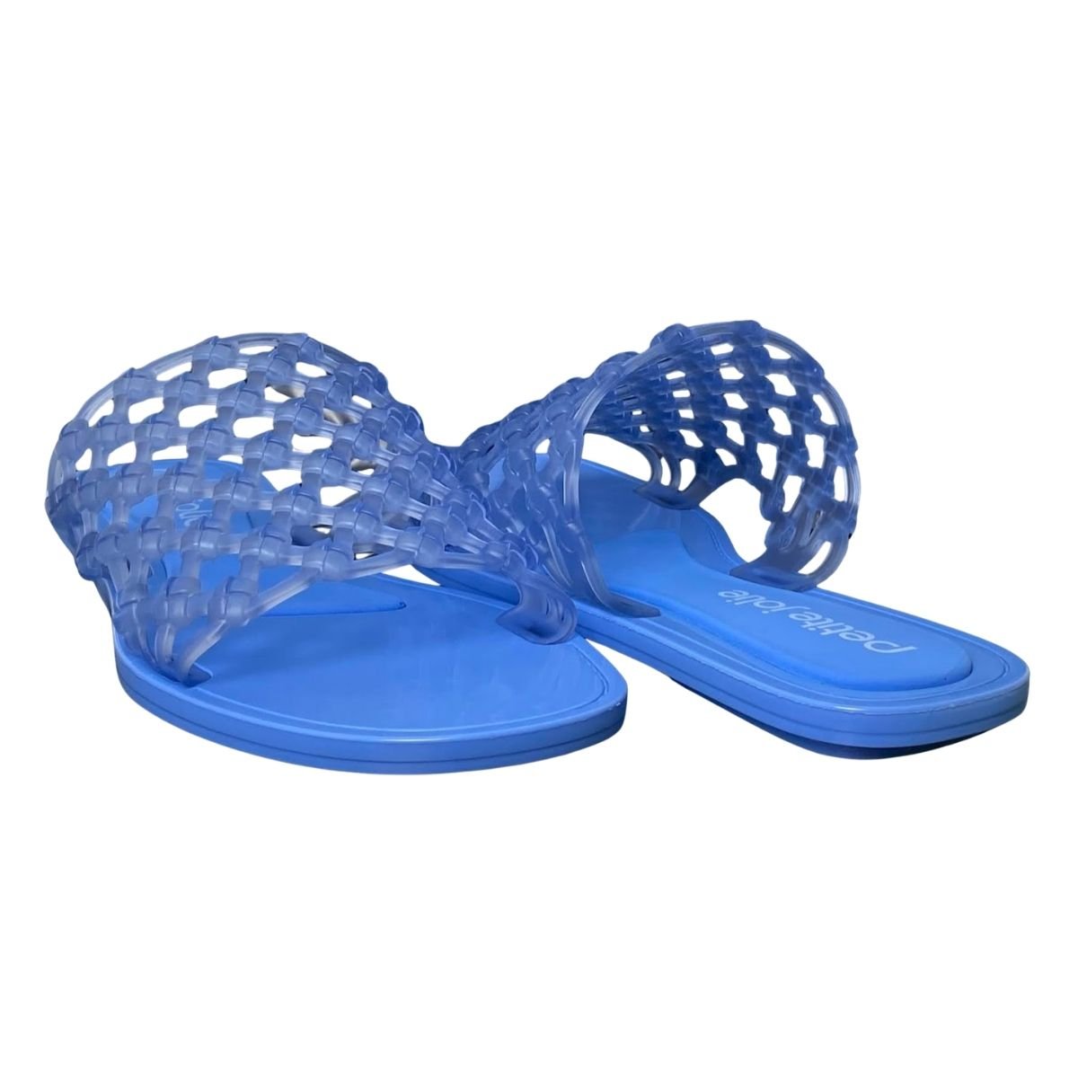 Chinelo Leblon Flat Petite Jolie Feminino PJ7863 Azul Azul 5