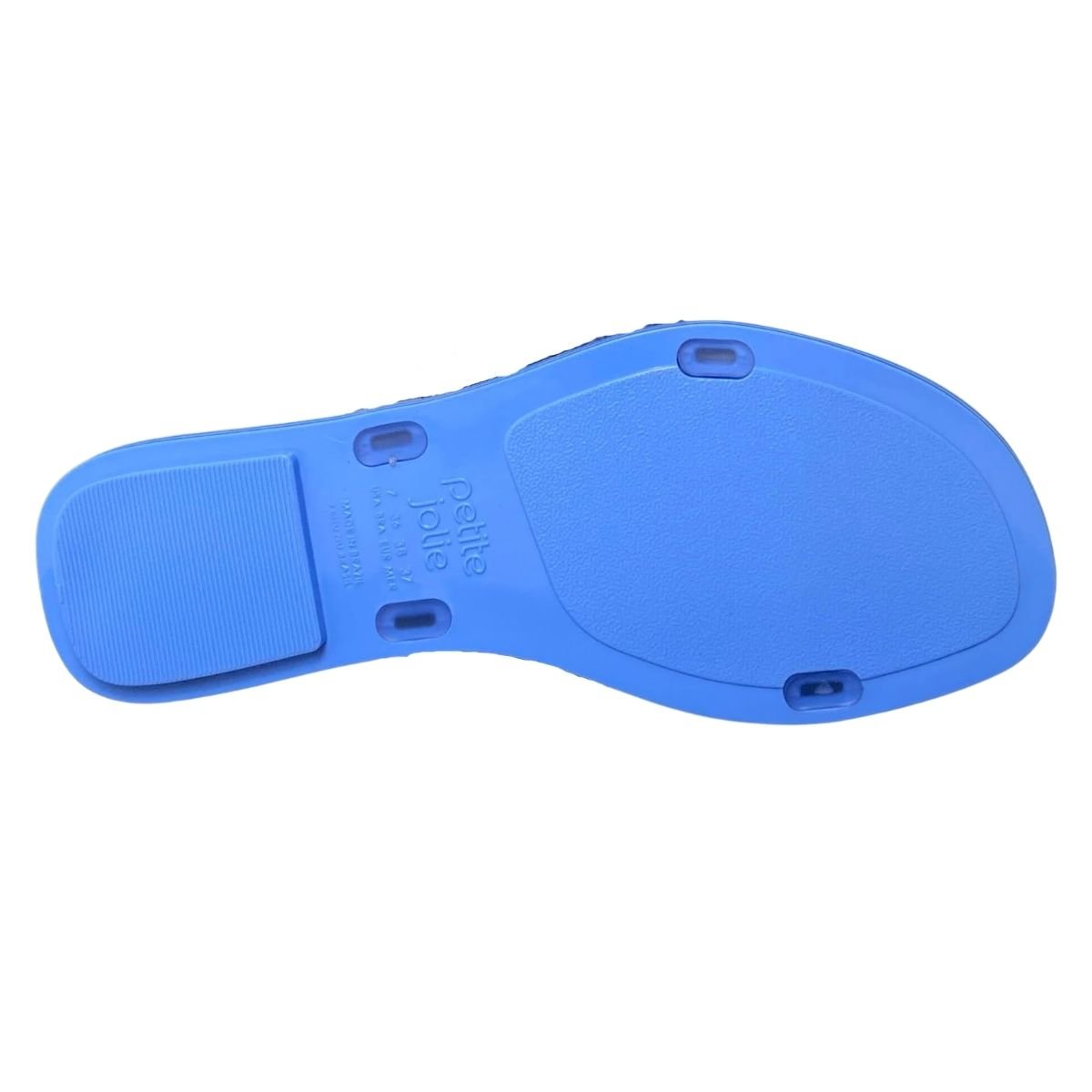 Chinelo Leblon Flat Petite Jolie Feminino PJ7863 Azul Azul 6