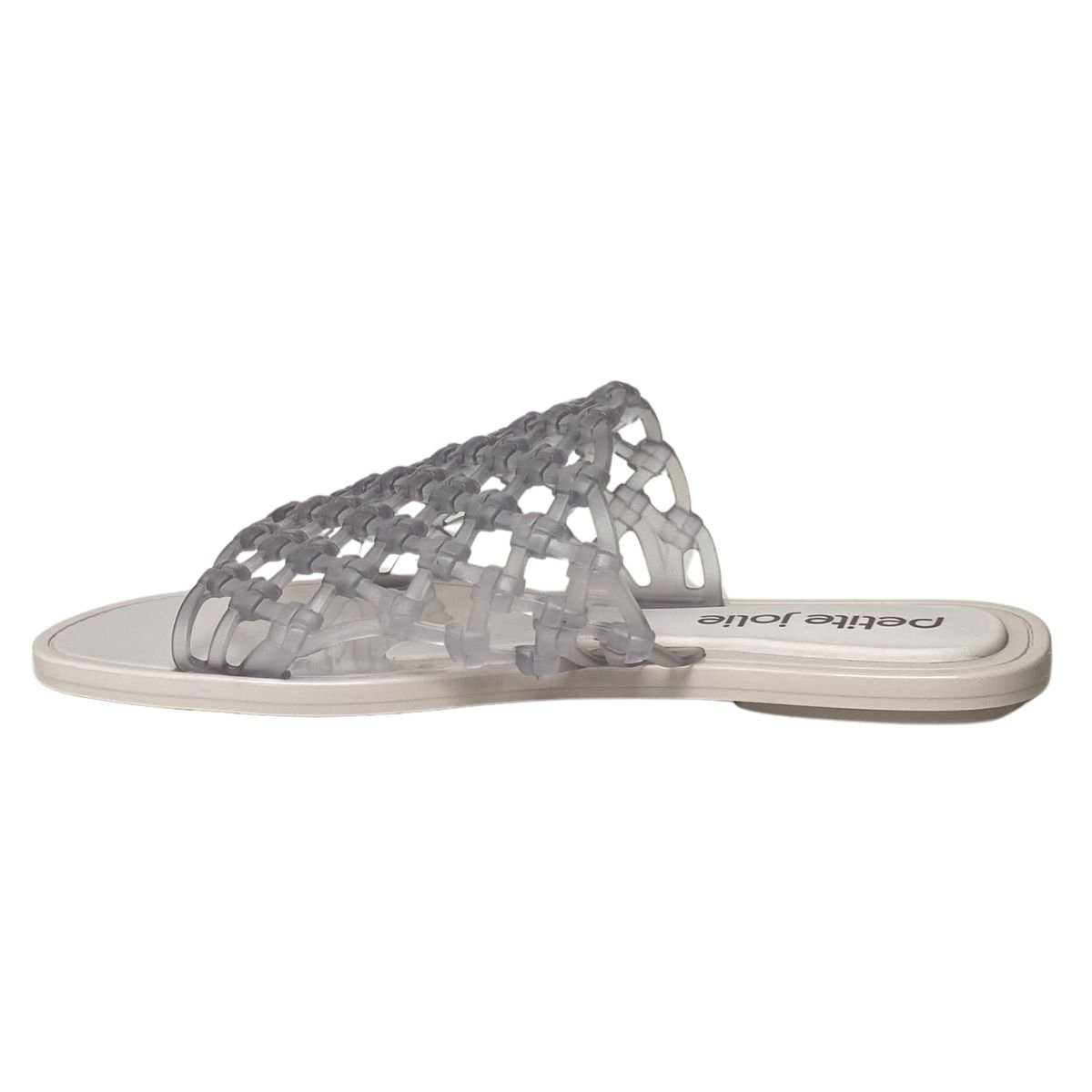 Chinelo Leblon Flat Petite Jolie Feminino PJ7863 Cristal Cristal 3