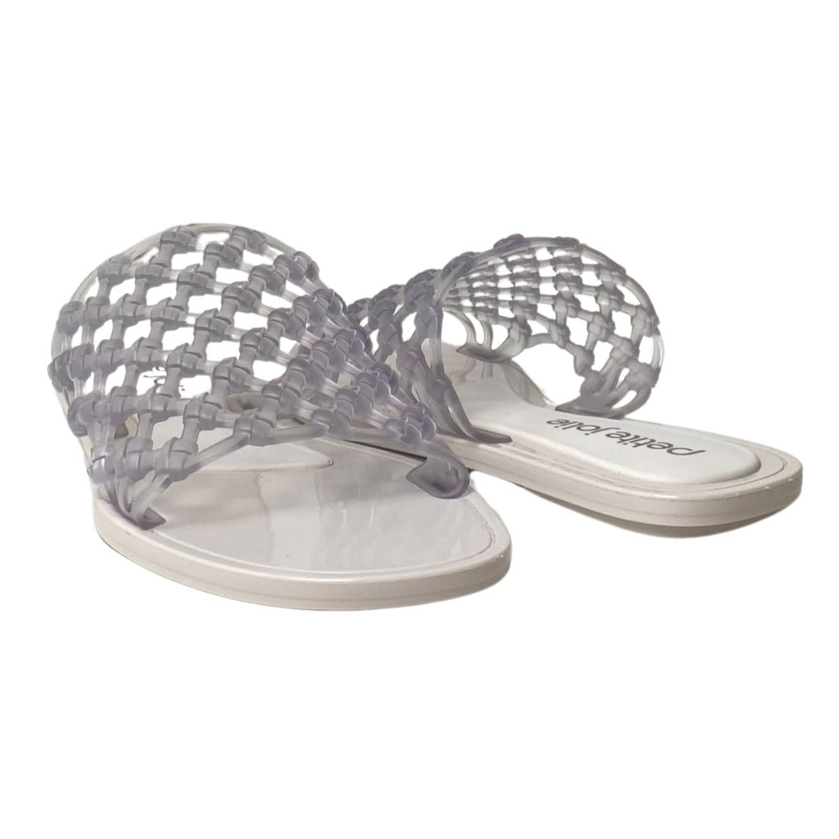 Chinelo Leblon Flat Petite Jolie Feminino PJ7863 Cristal Cristal 5