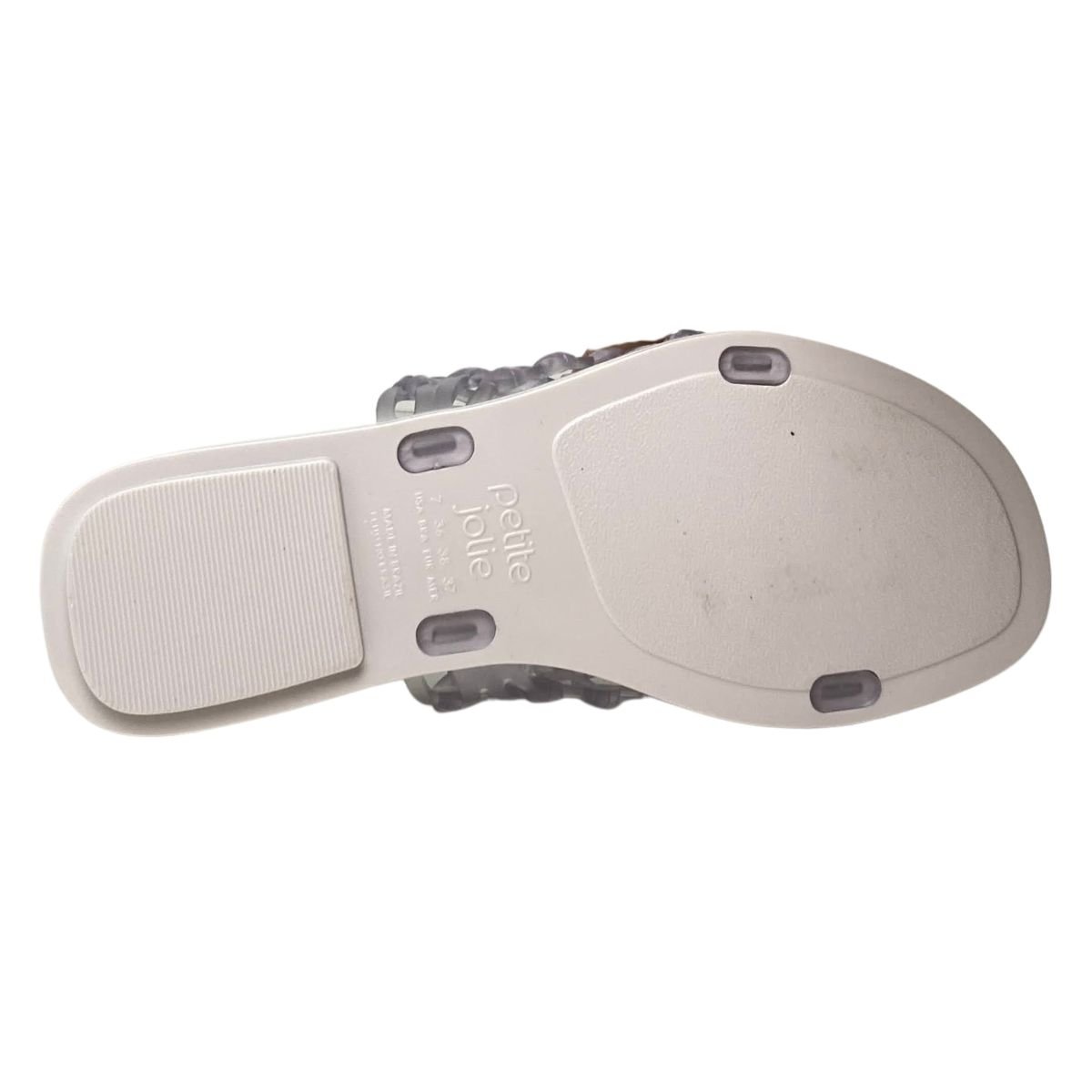 Chinelo Leblon Flat Petite Jolie Feminino PJ7863 Cristal Cristal 6