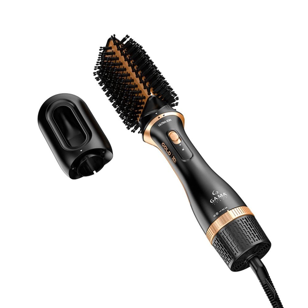 Escova Secadora Gama Multicabeças Gold Ion 3D Bivolt