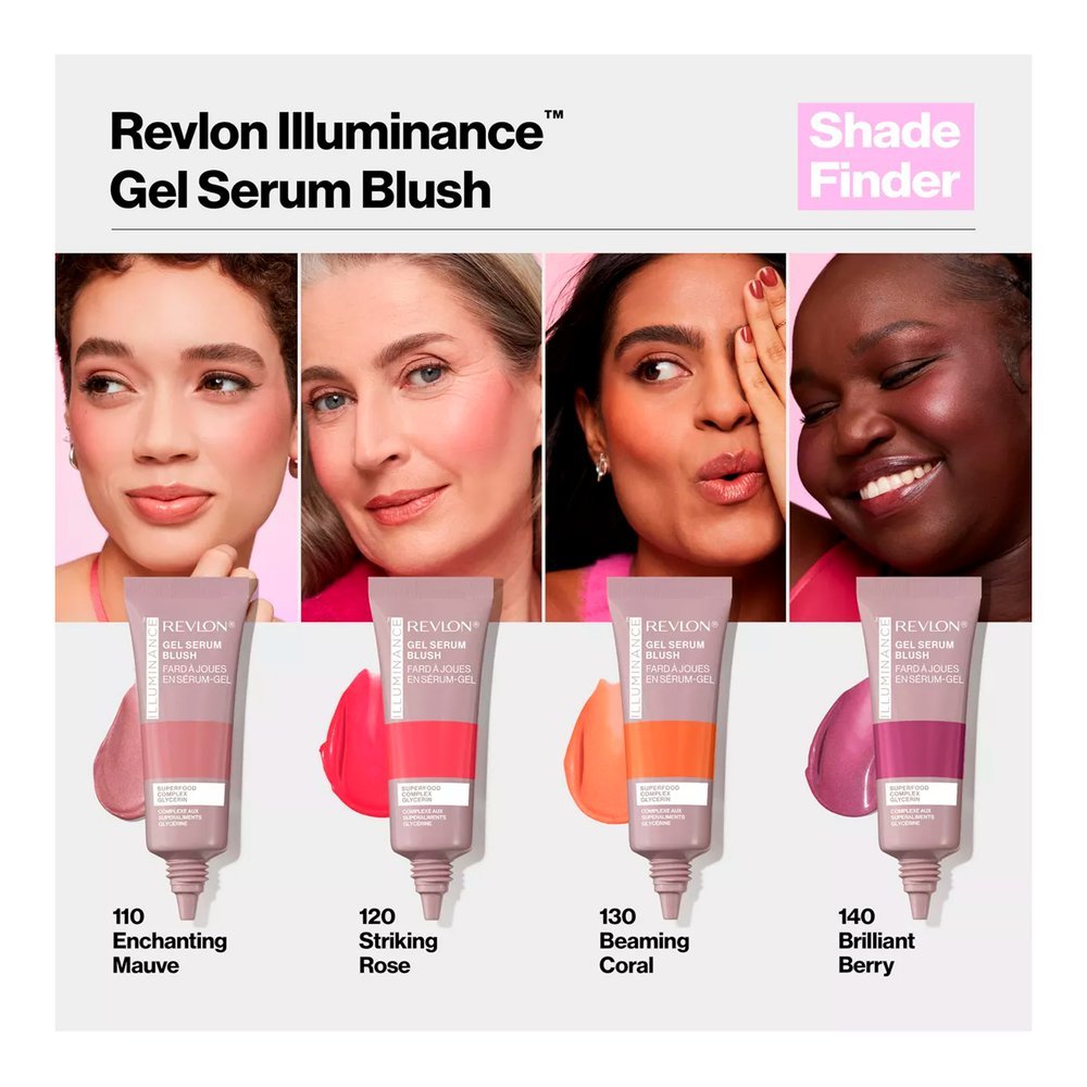 Gel Sérum Blush Revlon Illuminance Beaming Coral 130 Beaming Coral 3