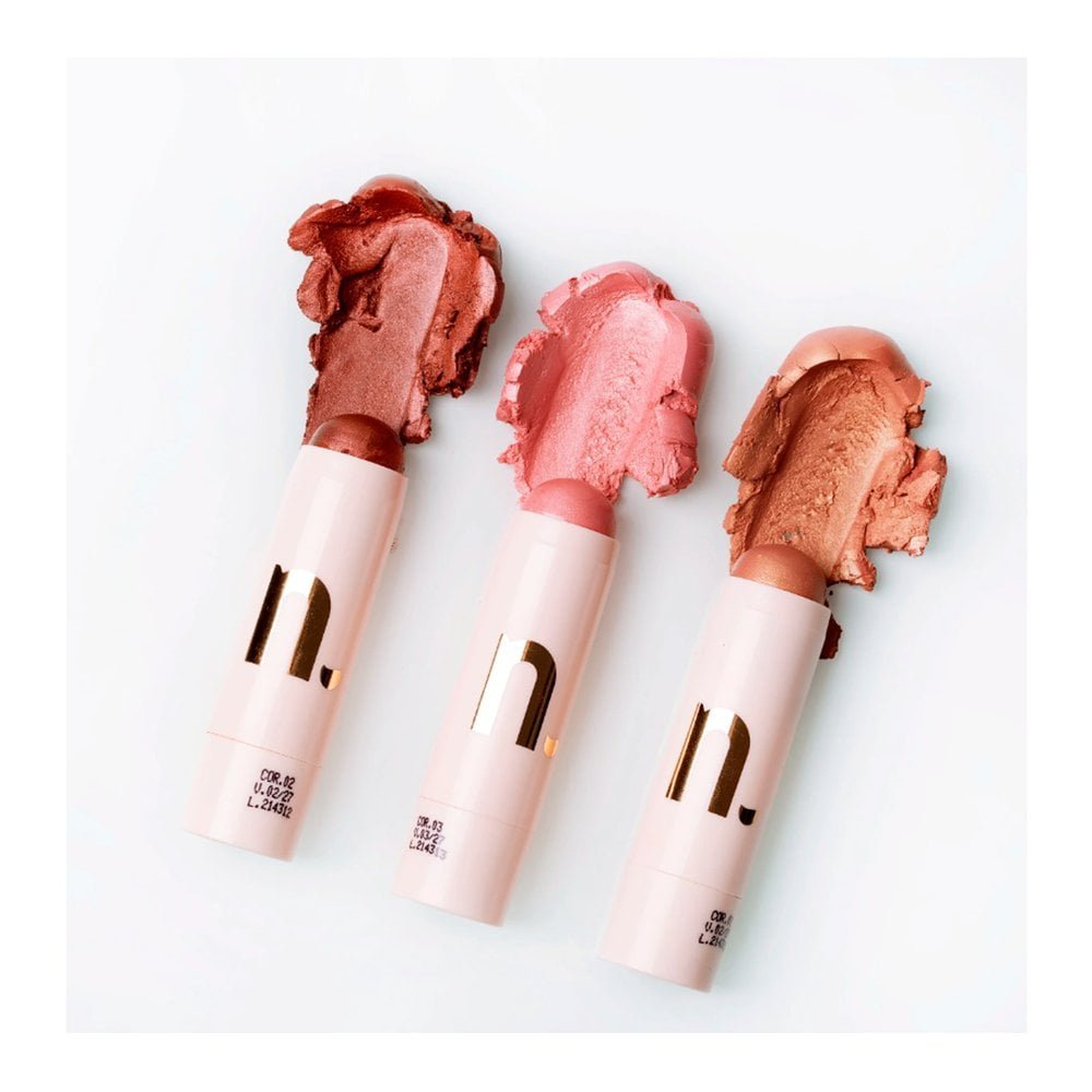 Blush Nina Make Up Stick Multifunções 3x1 Peach Glow Peach Glow 2