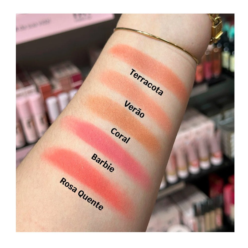 Blush Instant Nina Make Up Rosa Quente Rosa Quente 3