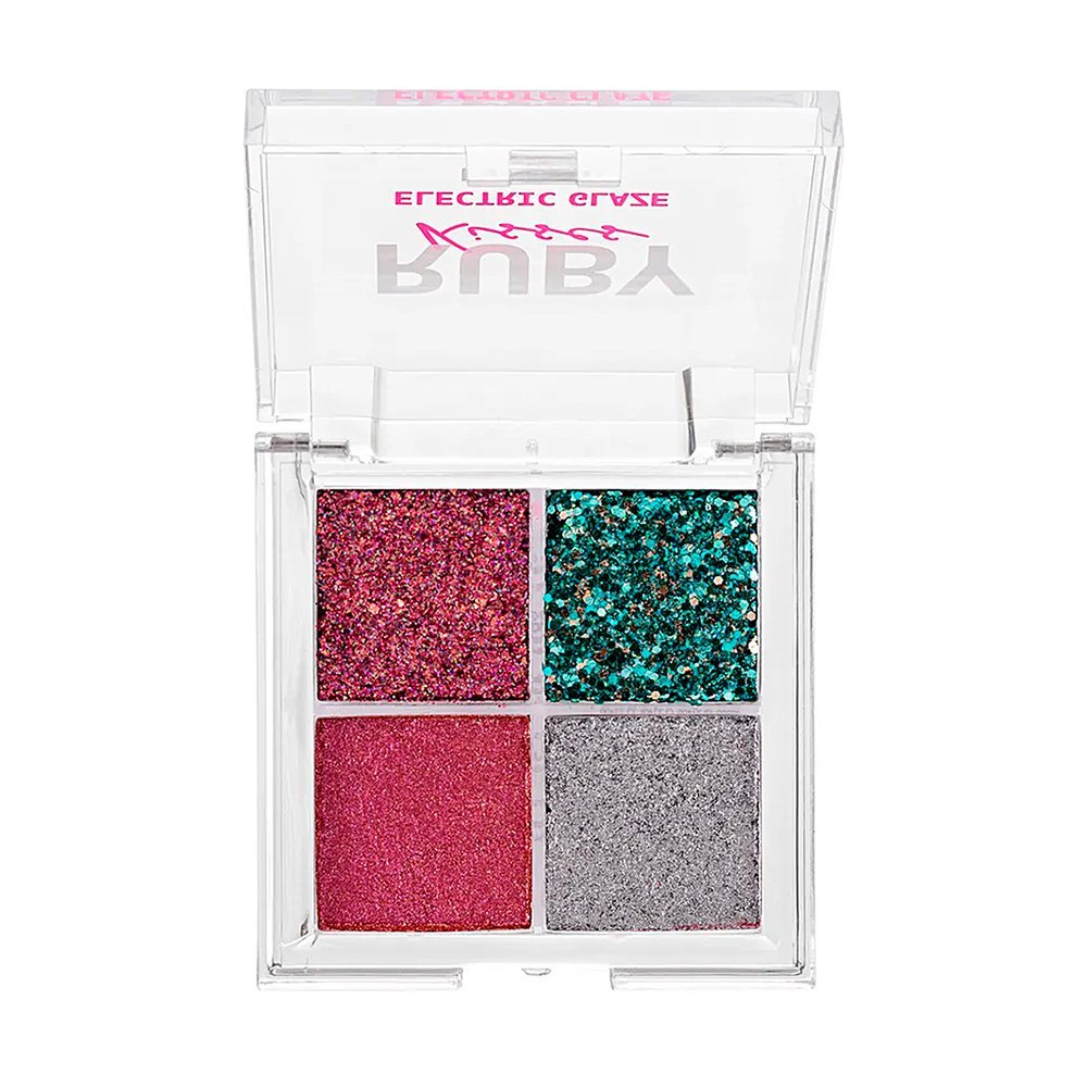 Paleta Ruby Kisses Glitter Eletric Glaze Fuchsia ÚNICO 2