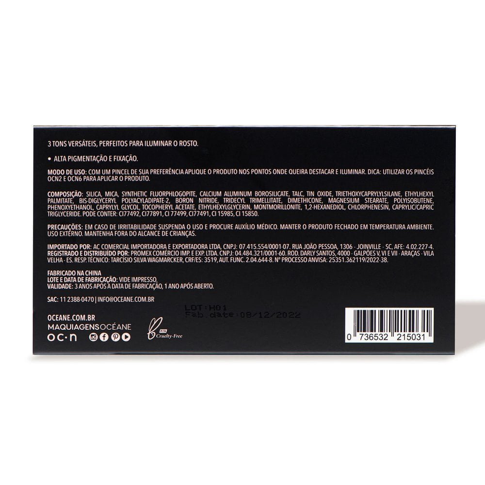 Paleta de Iluminador Highlight Océane 7g 4