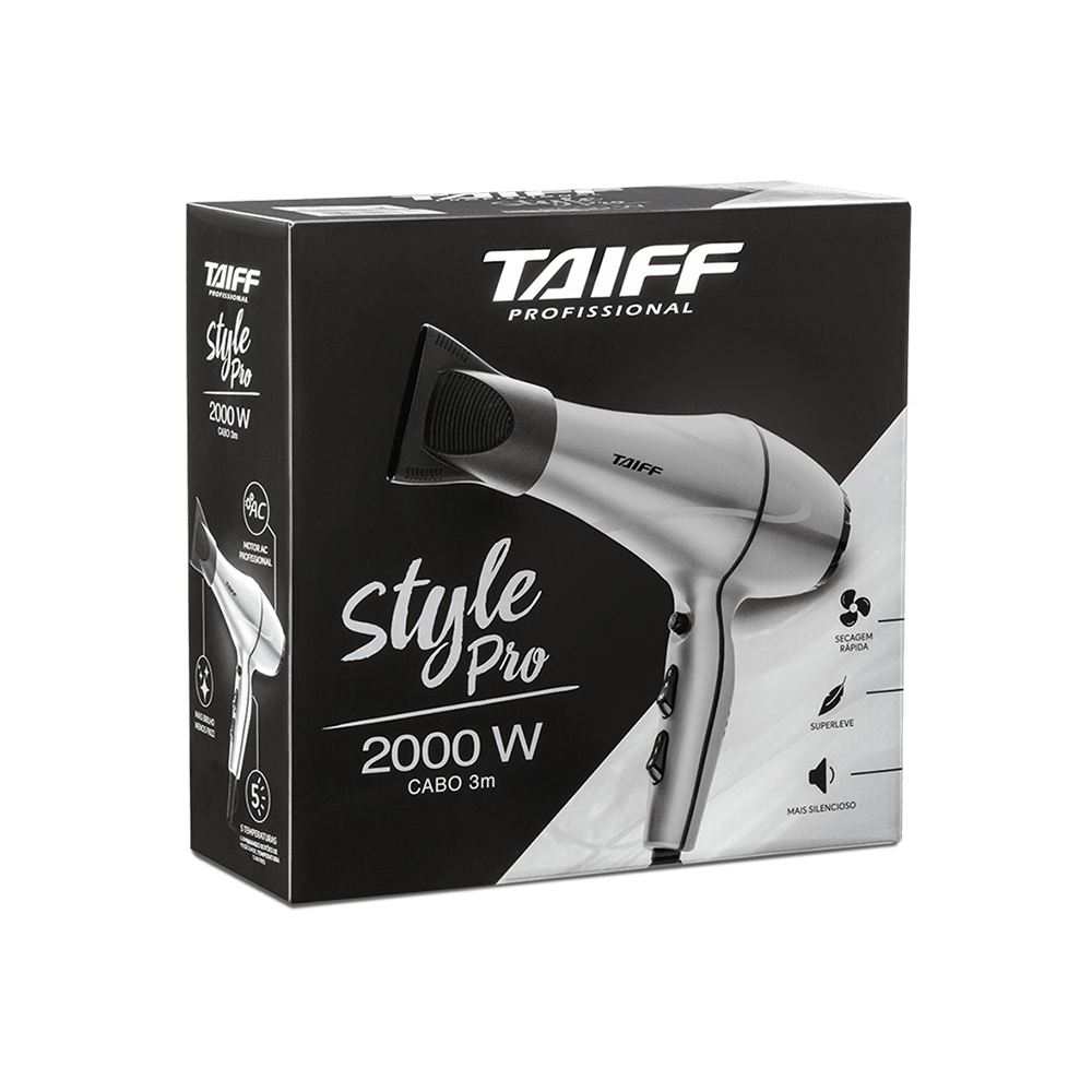 Secador de Cabelo Taiff Style Pro 2000W 220V 220V 5