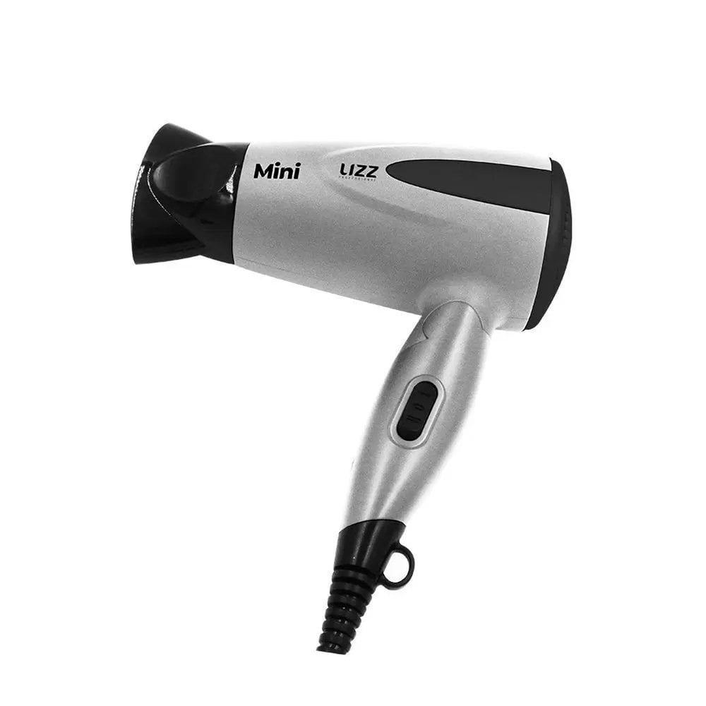 Secador de Cabelo Lizz Mini Viagem Bivolt Dobrável Prata Prata 2