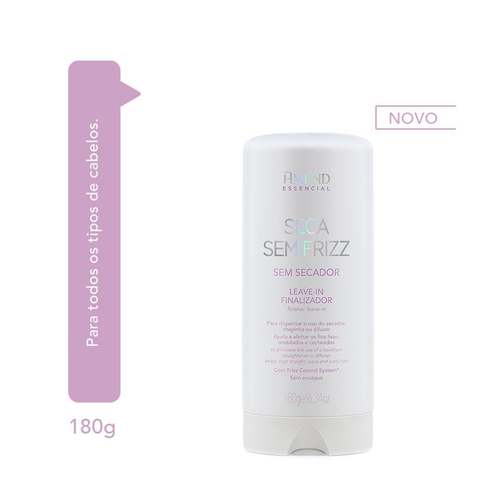 Leave In Amend Essencial Finalizador Seca Sem Frizz 180ml 180ml 2