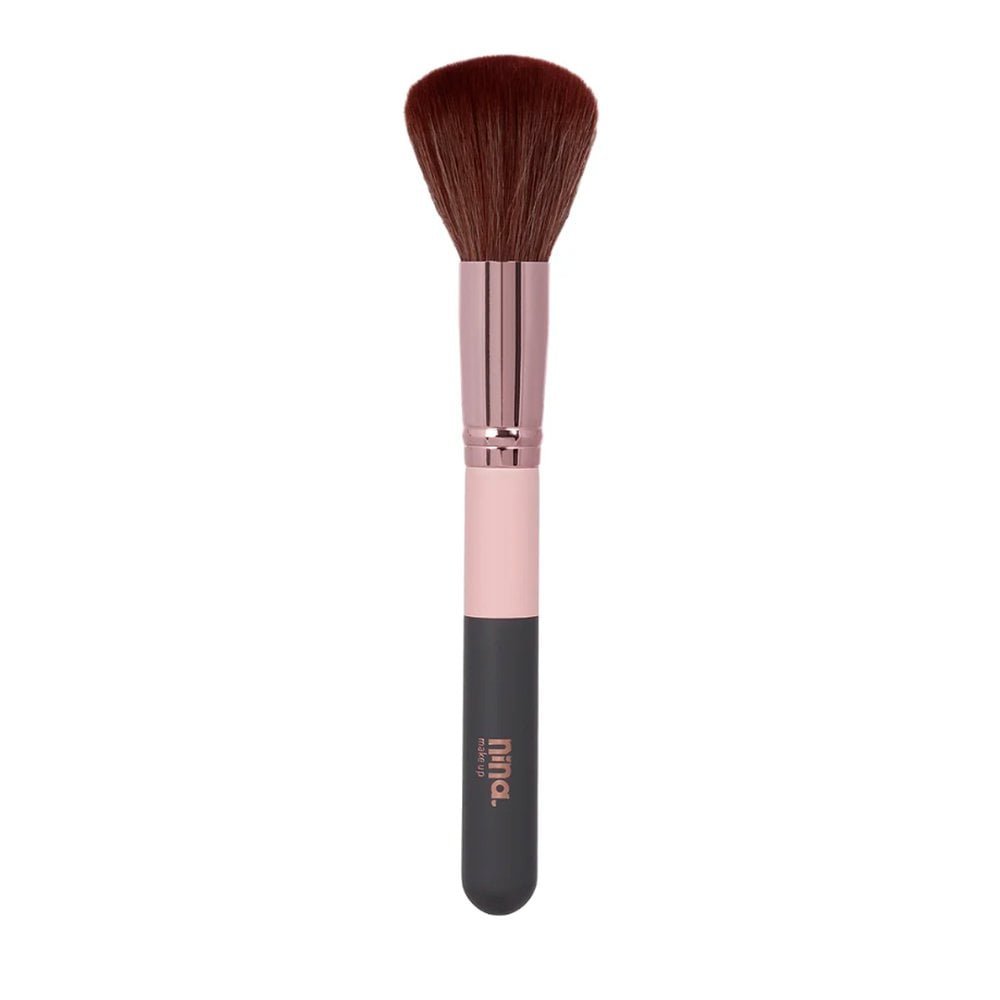 Pincel para Pó Nina Make Up Rosa 2