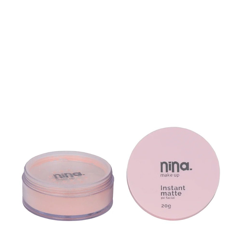 Pó Solto Nina Make Up Instant Hyalurônico Matte 01 Rosa 2