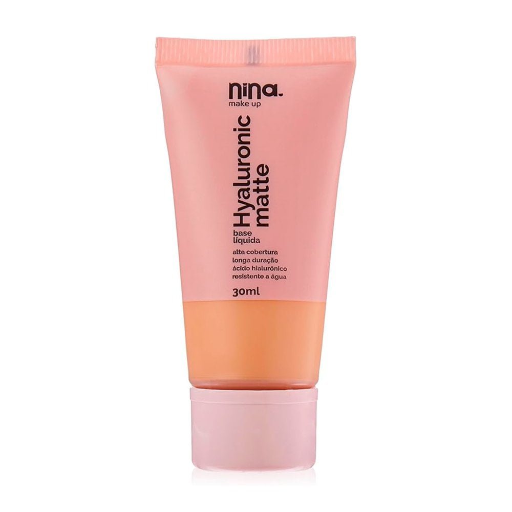 Base Líquida Nina Make Up Hyaluronico Matte Cor 02
