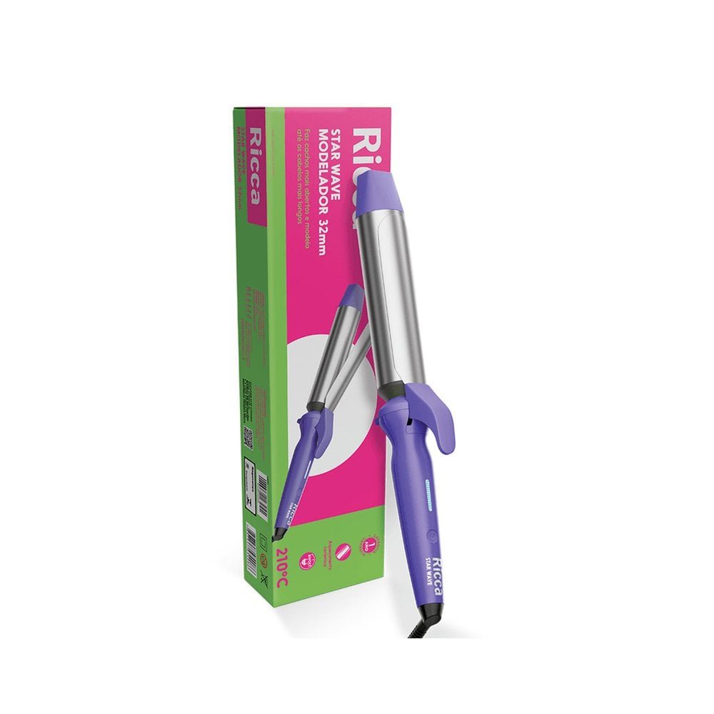 Modelador de Cachos Ricca Star Wave 32mm Bivolt Ref 5408 Bivolt 3