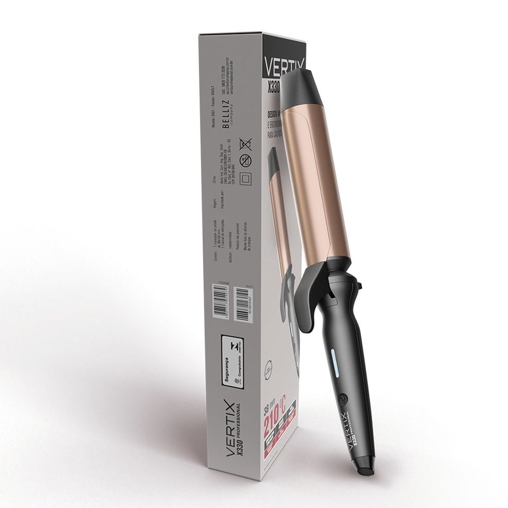 Modelador de Cachos Vertix X330 38mm x 130mm Bivolt Ref 5407 Bivolt 4