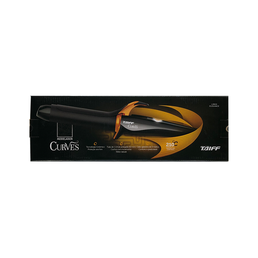 Modelador de Cachos Taiff Curves Bivolt 1 ¼ 32mm Bivolt 3