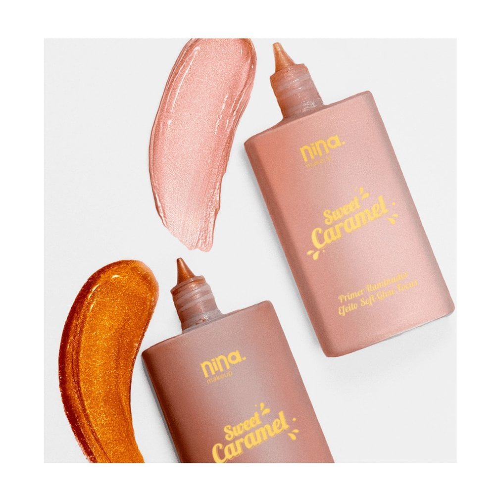 Primer Facial Sweet Caramel Nina Make Up Caramelo Rose Caramelo Rose 4