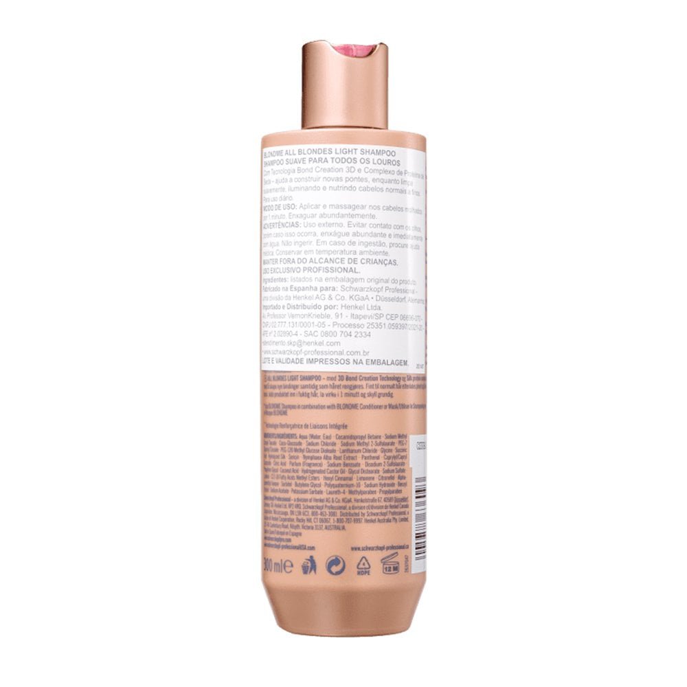 Shampoo Schwarzkopf Blond Me Light 300ml 300ml 2