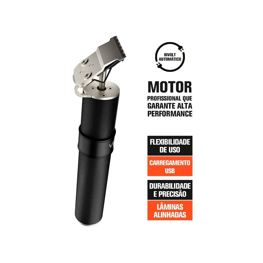 Máquina de Acabamento Vertix USB X9000 Bivolt 5611 Preto 5