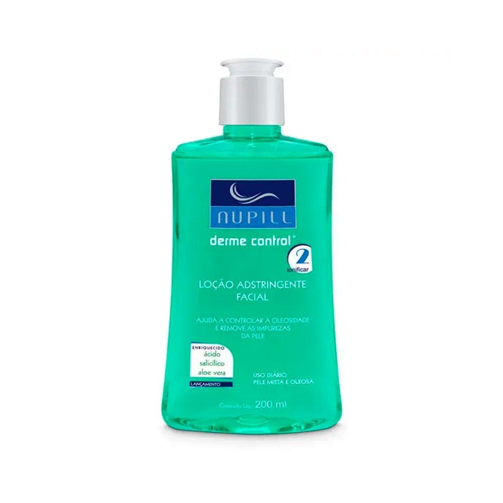 Loção Adstringente Nupill Derme Control Ácido Salicílico e Aloe Vera – 200ml