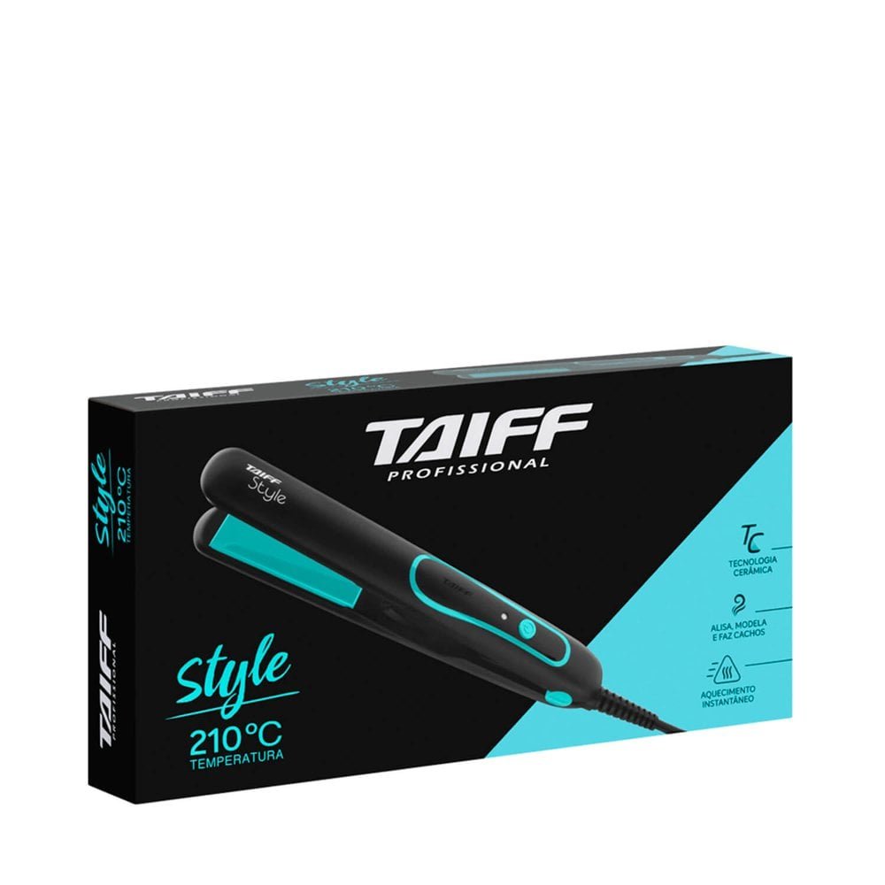 Chapinha Taiff Style Preta 210°C Bivolt ÚNICO 4