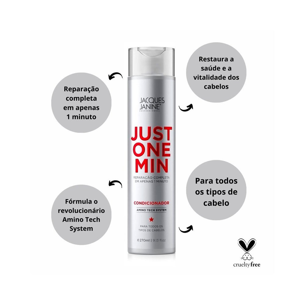 Condicionador Jacques Janine Just One Min 270ml 270ml 2