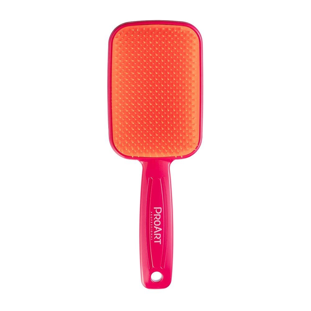Escova Pro Art Desembaraçante Rosa e laranja ED02B