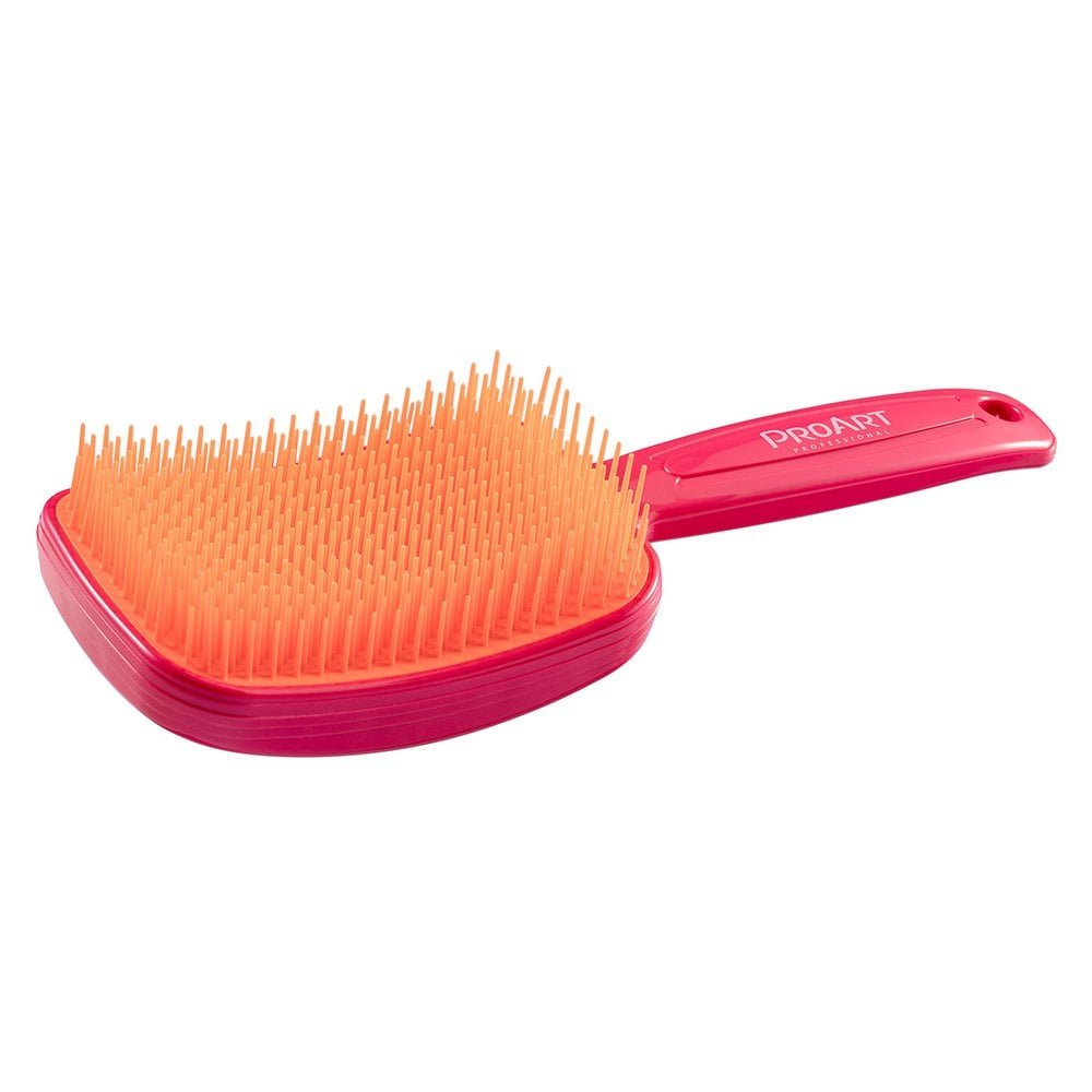 Escova Pro Art Desembaraçante Rosa e laranja ED02B ÚNICO 2