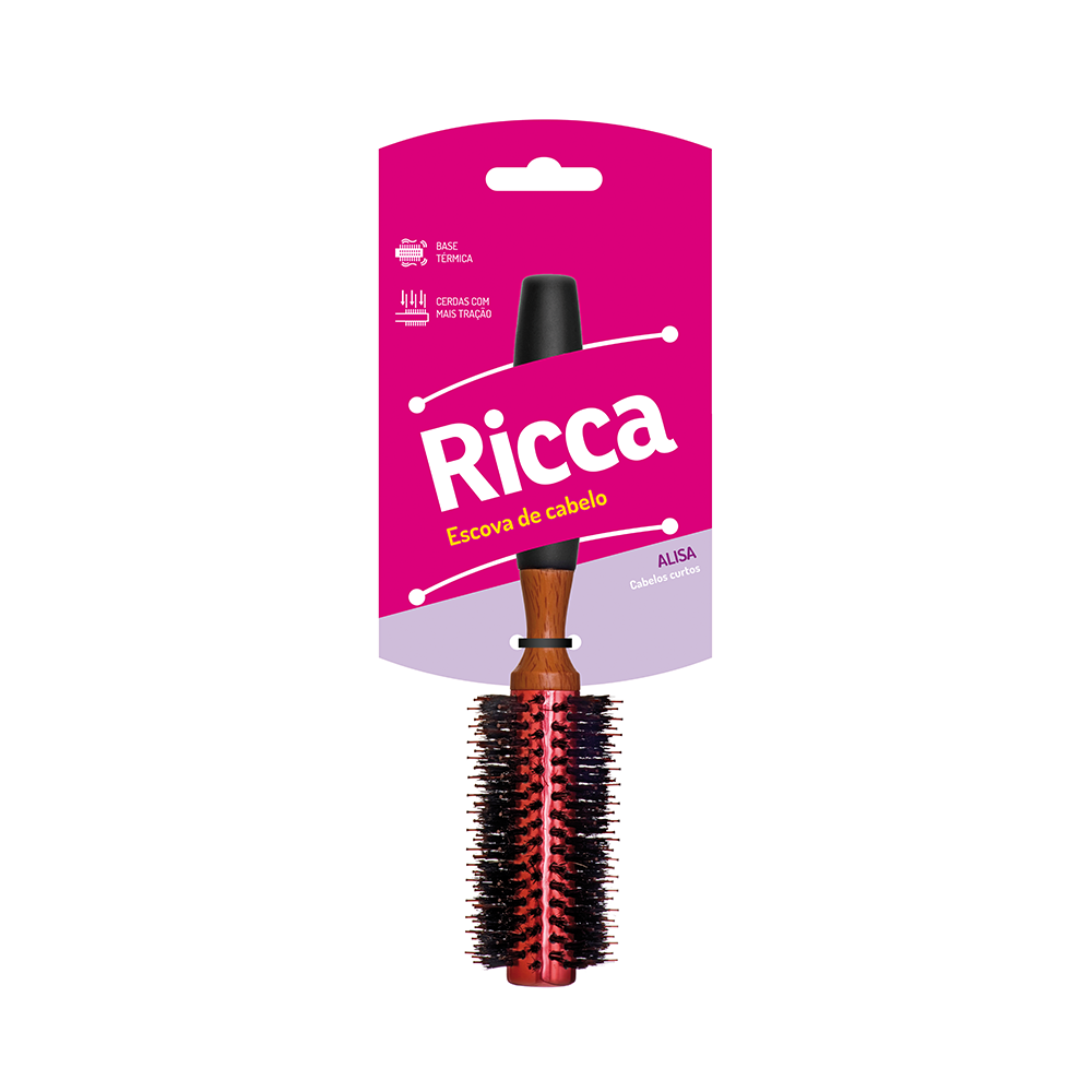 Escova de Madeira Ricca Color Metal 23mm - 290 ÚNICO 3