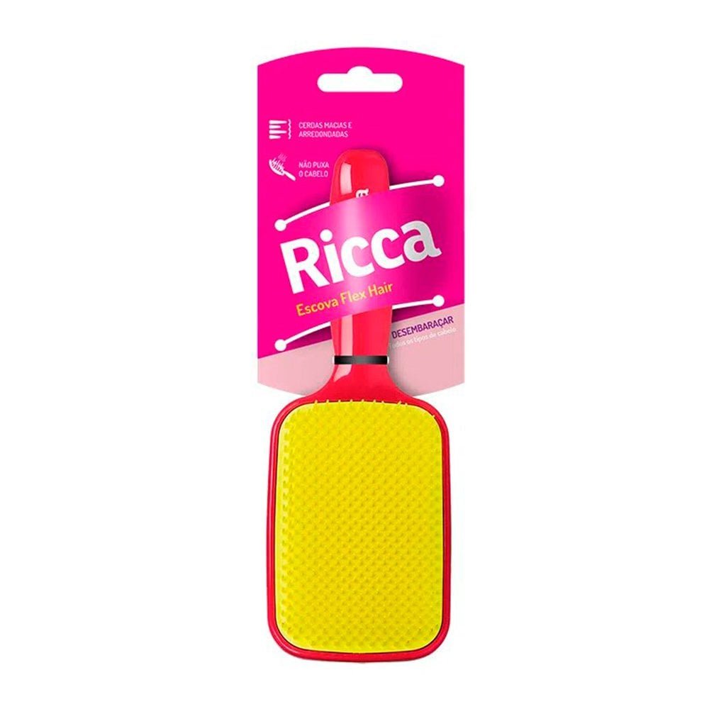 Escova Ricca Raquete Flex Pink - 450 ÚNICO 4